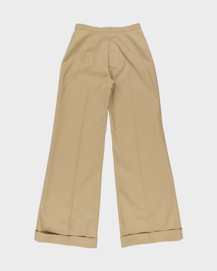DSWT Vintage 1970s Di Lusso Premiere Italy Women's High Waisted Bell Bottom Flared Trousers - W26 L32