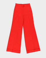 DS Vintage 1970s Sisley Italy Women's High Waisted Bell Bottom Flared Trousers - W27 L32