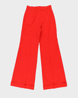 DS Vintage 1970s Sisley Italy Women's High Waisted Bell Bottom Flared Trousers - W27 L32