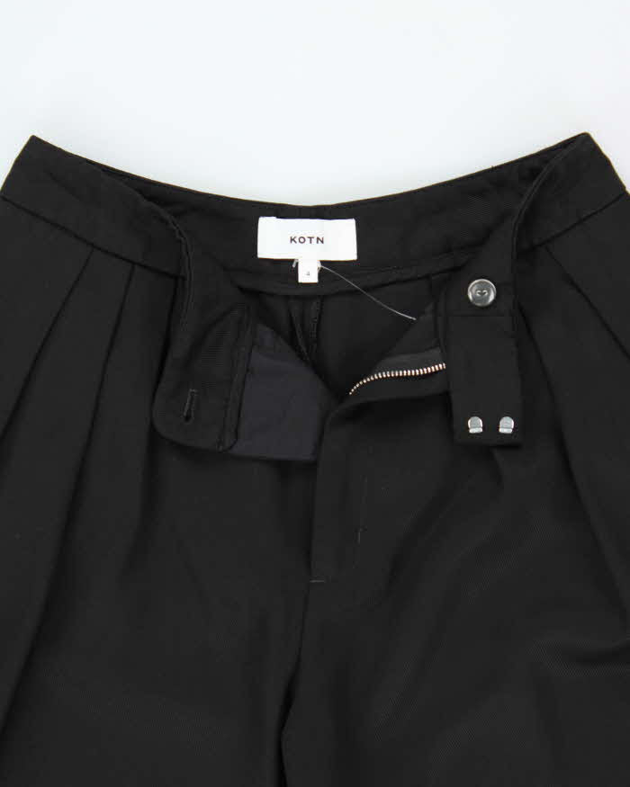 KOTN Women's Pleated High Waisted Ultra Wide Leg Trousers - W26 L31