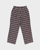 Vintage 1980s Lee Mode Women's Nova Check High Waisted Wool Blend Wide Leg Trousers - W28 L27