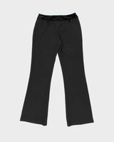 Vintage 1990s Jessrly Velvet Waistband Sparkly Flare Trousers - W28 L32