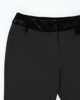 Vintage 1990s Jessrly Velvet Waistband Sparkly Flare Trousers - W28 L32