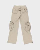 Vintage Y2K 00s Sirens Women's Low Rise Multi Pocket Bootcut Cargo Trousers - W25 L32
