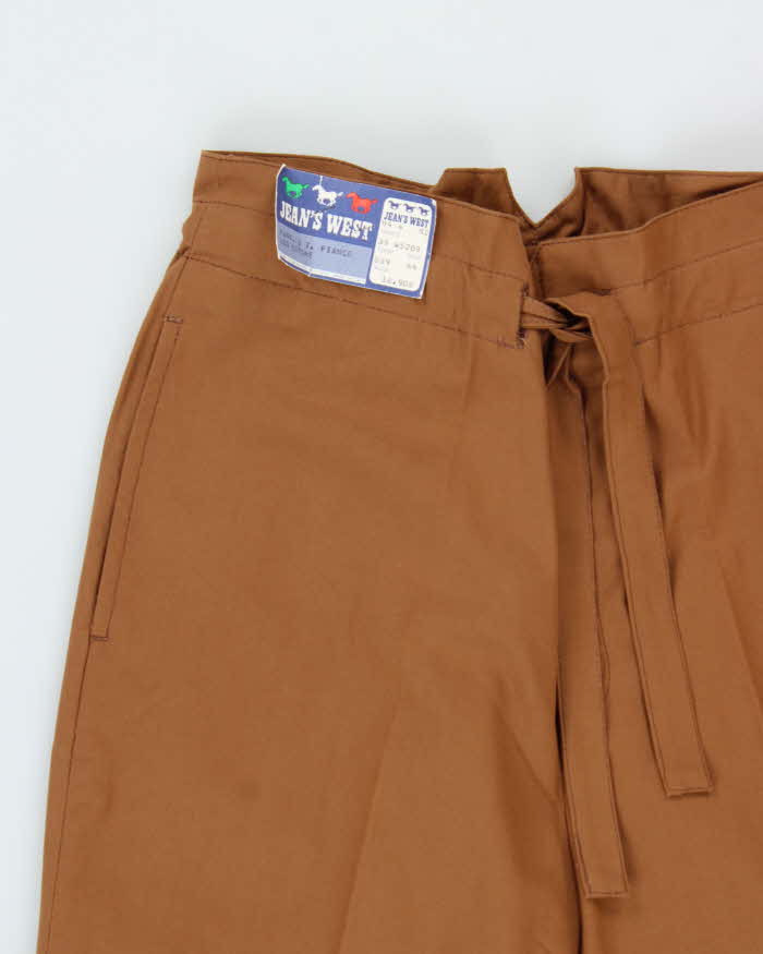 DSWT 1980s Jeans West Paperbag High Waisted Trousers - W28 L32