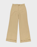 DSWT Vintage 1970s Di Lusso Premiere Italy Women's High Waisted Bell Bottom Flared Trousers - W29 L32