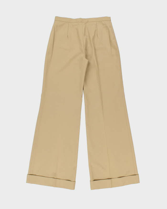 DSWT Vintage 1970s Di Lusso Premiere Italy Women's High Waisted Bell Bottom Flared Trousers - W29 L32