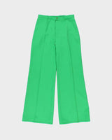 DSWT Vintage 1970s Di Lusso Premiere Italy Women's High Waisted Bell Bottom Flared Trousers - W27 L30
