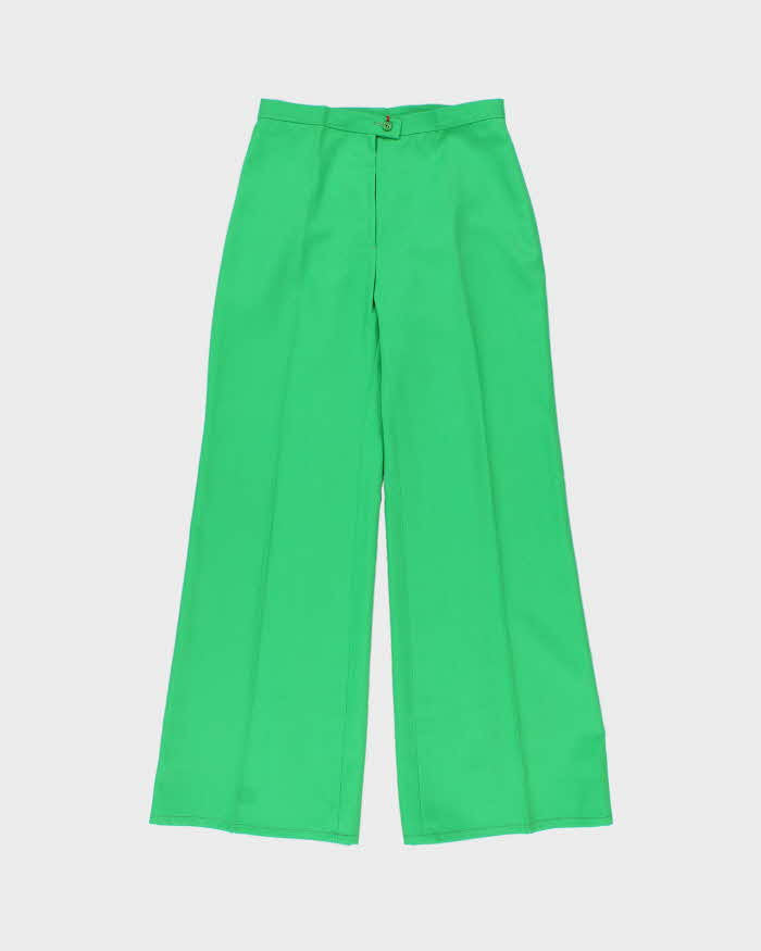 DSWT Vintage 1970s Di Lusso Premiere Italy Women's High Waisted Bell Bottom Flared Trousers - W27 L30