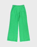 DSWT Vintage 1970s Di Lusso Premiere Italy Women's High Waisted Bell Bottom Flared Trousers - W27 L30
