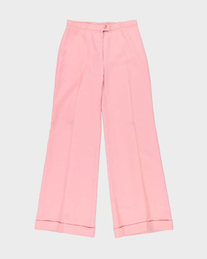 DSWT Vintage 1970s Di Lusso Premiere Italy Women's High Waisted Bell Bottom Flared Trousers - W30 L32