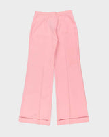DSWT Vintage 1970s Di Lusso Premiere Italy Women's High Waisted Bell Bottom Flared Trousers - W30 L32