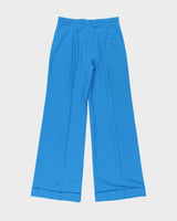 Deadstock 1970s Di Lusso Premiere Italy Women's High Waisted Bell Bottom Flared Trousers - W29 L32