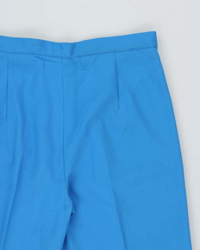 Deadstock 1970s Di Lusso Premiere Italy Women's High Waisted Bell Bottom Flared Trousers - W29 L32