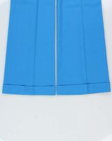 Deadstock 1970s Di Lusso Premiere Italy Women's High Waisted Bell Bottom Flared Trousers - W29 L32