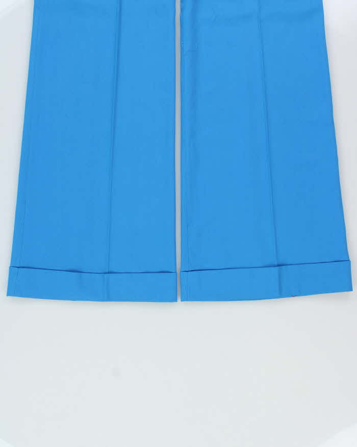 Deadstock 1970s Di Lusso Premiere Italy Women's High Waisted Bell Bottom Flared Trousers - W29 L32