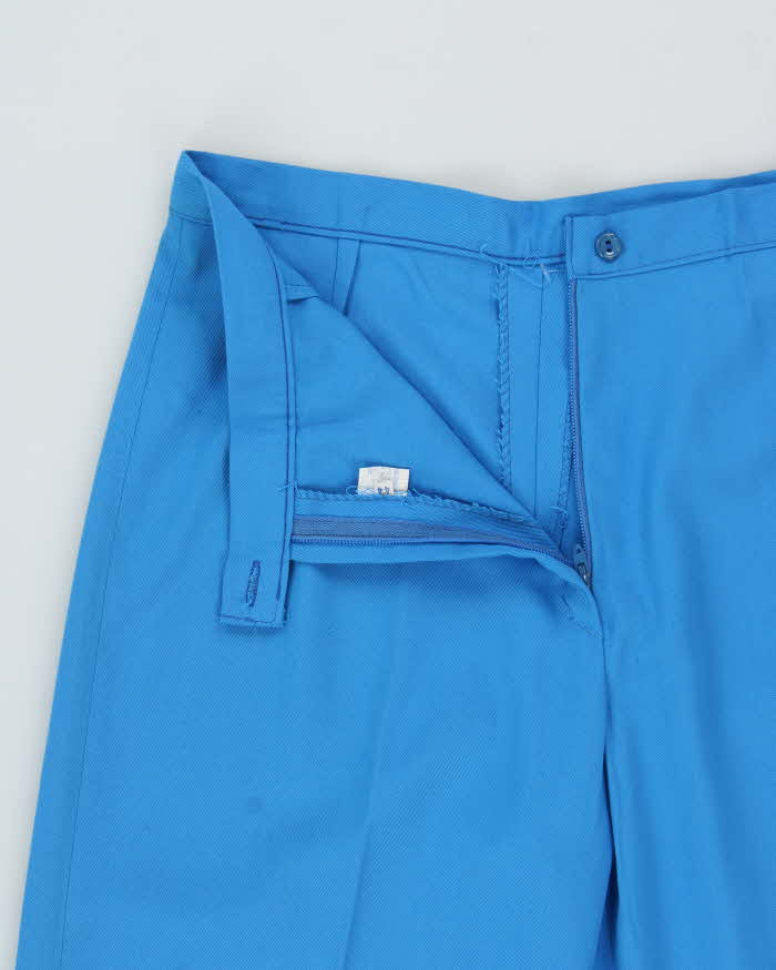 Deadstock 1970s Di Lusso Premiere Italy Women's High Waisted Bell Bottom Flared Trousers - W29 L32