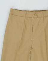 Deadstock 1970s Di Lusso Premiere Italy Women's High Waisted Bell Bottom Flared Trousers - W28 L32