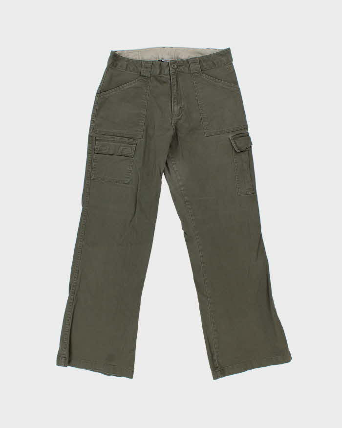 Vintage Y2K 00s The North Face A5 Series Women's Khaki Mid Rise Bootcut Canvas Cargo Trousers - W28 L30
