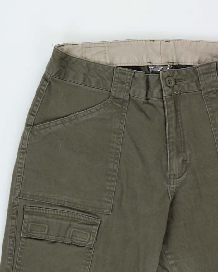 Vintage Y2K 00s The North Face A5 Series Women's Khaki Mid Rise Bootcut Canvas Cargo Trousers - W28 L30