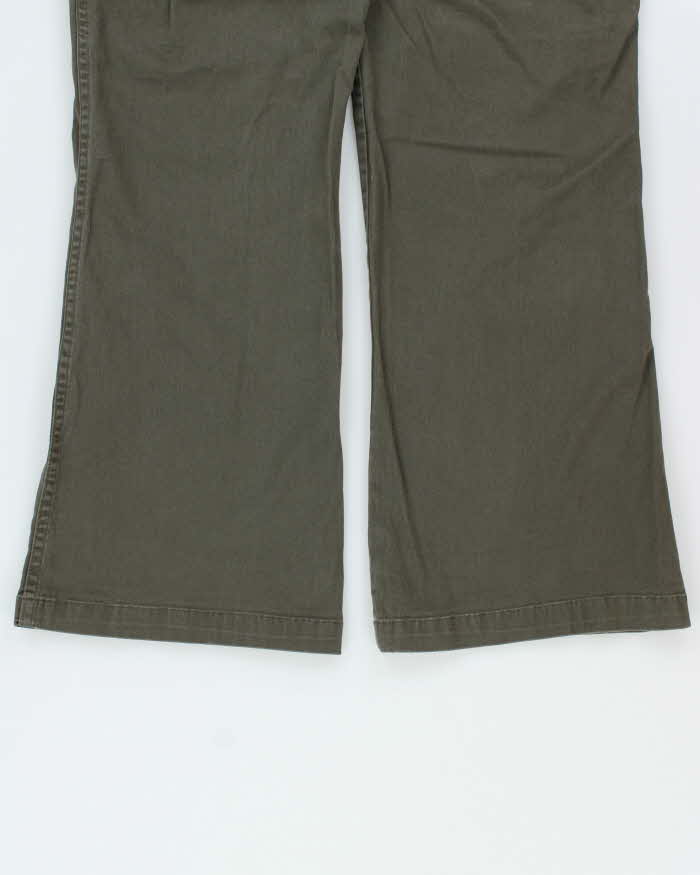Vintage Y2K 00s The North Face A5 Series Women's Khaki Mid Rise Bootcut Canvas Cargo Trousers - W28 L30