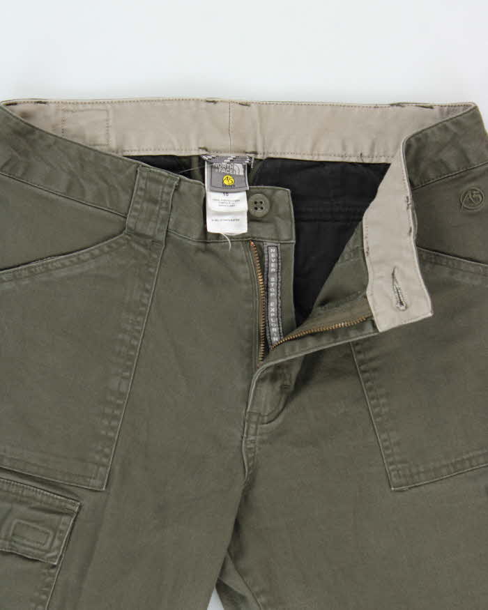 Vintage Y2K 00s The North Face A5 Series Women's Khaki Mid Rise Bootcut Canvas Cargo Trousers - W28 L30