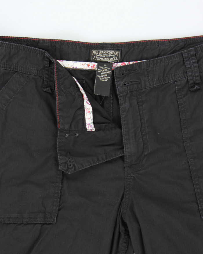 Vintage Y2K 00s Polo Jeans Ralph Lauren Women's Low Rise Bootcut Cargo Trousers - W36 L30