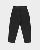 Vintage S'MaxMara Women's Double Pleated High Waisted Wool Relaxed Straight Leg Trousers - W30 L26