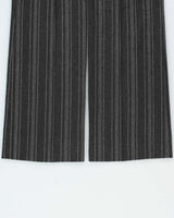 DSWT Vintage 1970s Macont Italy Women's High Waisted Wool Striped Wide Leg Bootcut Trousers - W27 L31