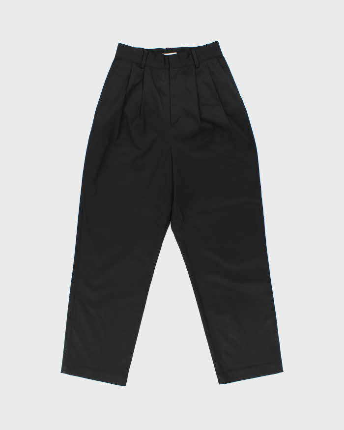 Moussy High Waisted Double Pleated Women's Loose Fit Trousers - W24 L27