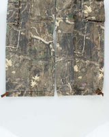 Revice Women's Made In USA Heavyweight Oakland Realtree Camo Canvas Low Rise Ultra Wide Leg Utility Trousers - W38 L32