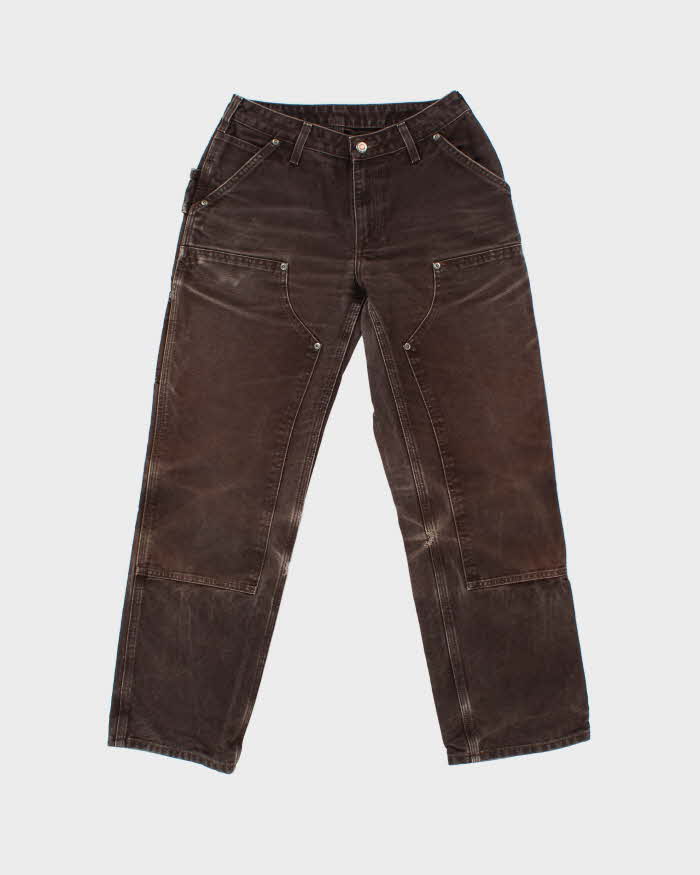 Vintage Carhartt WB316 DKB Women's Distressed Double Knee Easy Original Fit Carpenter Trousers - W28 L29