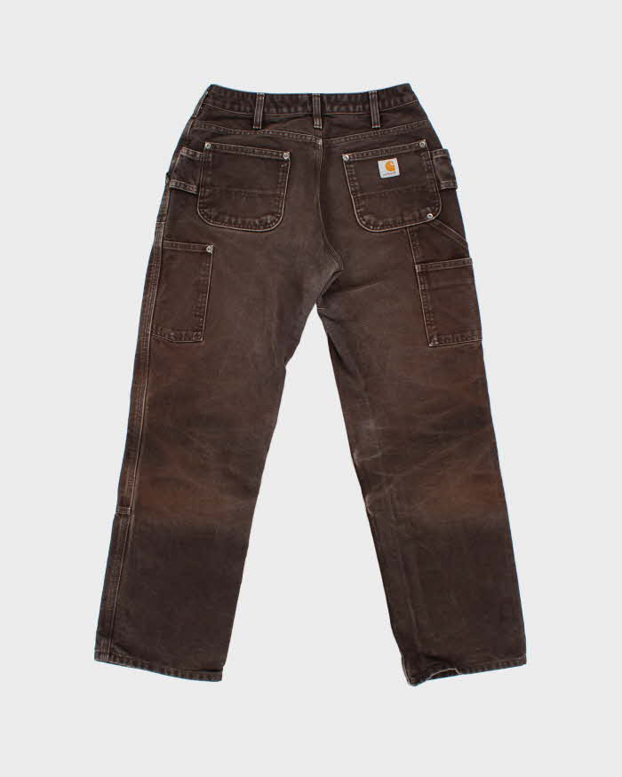 Vintage Carhartt WB316 DKB Women's Distressed Double Knee Easy Original Fit Carpenter Trousers - W28 L29