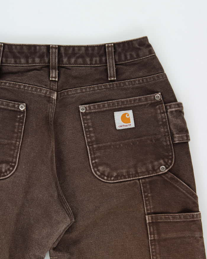 Vintage Carhartt WB316 DKB Women's Distressed Double Knee Easy Original Fit Carpenter Trousers - W28 L29
