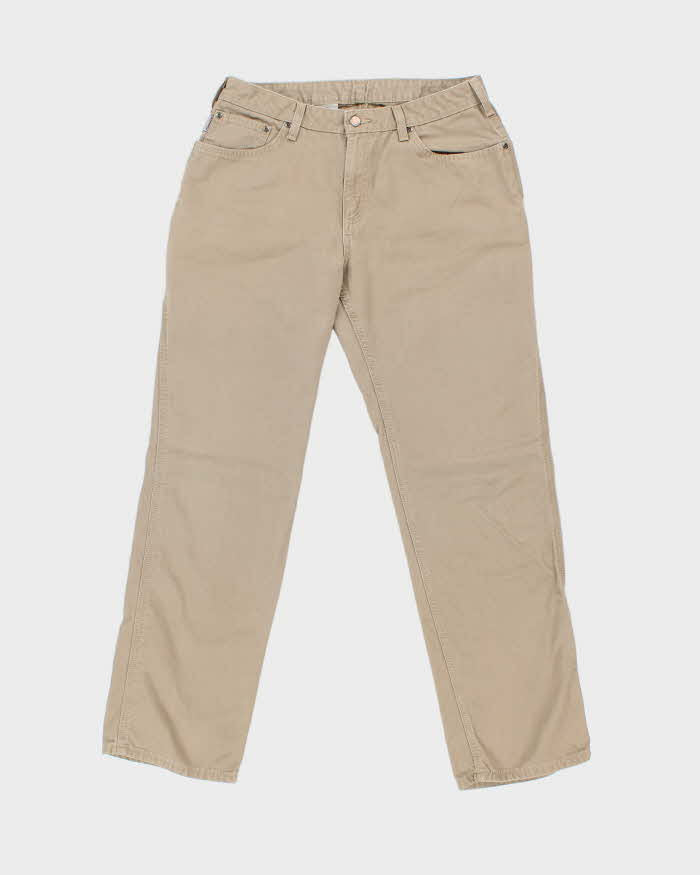 Vintage 2007 Y2K Carhartt B159 GKH Women's Khaki Loose Fit Carpenter Trousers - W32 L32
