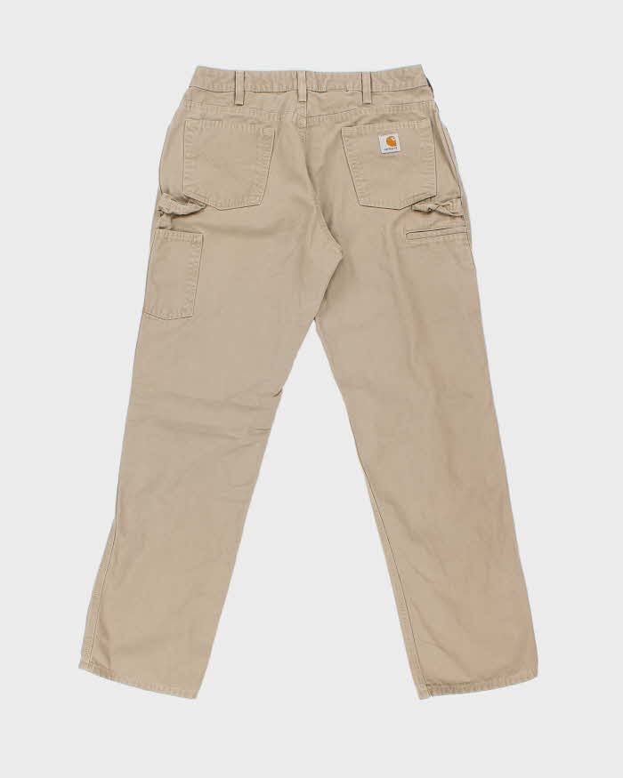 Vintage 2007 Y2K Carhartt B159 GKH Women's Khaki Loose Fit Carpenter Trousers - W32 L32
