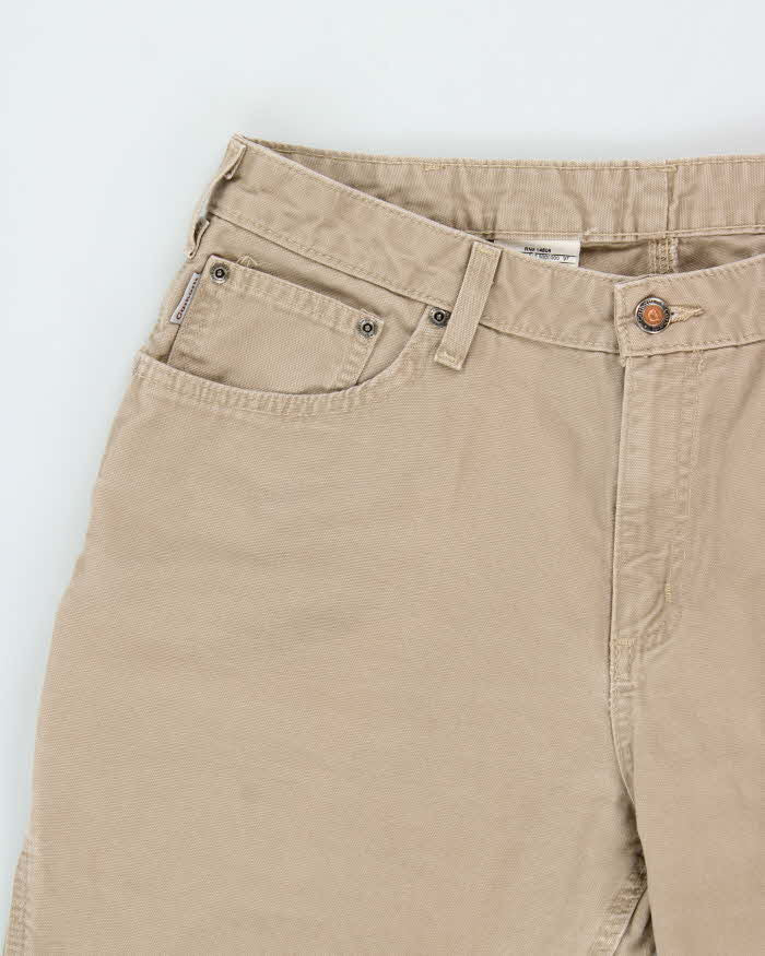 Vintage 2007 Y2K Carhartt B159 GKH Women's Khaki Loose Fit Carpenter Trousers - W32 L32