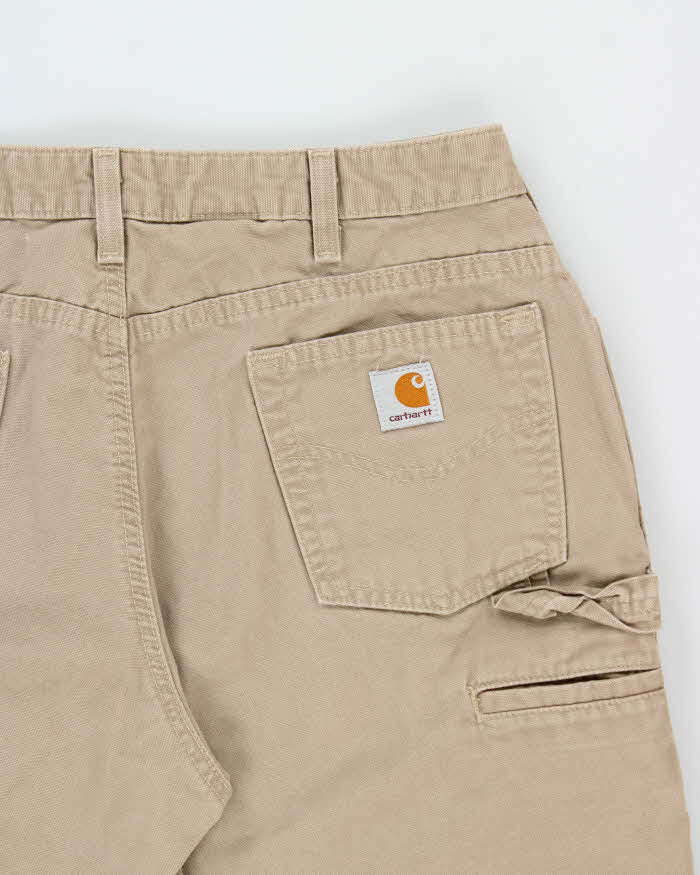 Vintage 2007 Y2K Carhartt B159 GKH Women's Khaki Loose Fit Carpenter Trousers - W32 L32