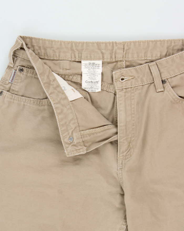Vintage 2007 Y2K Carhartt B159 GKH Women's Khaki Loose Fit Carpenter Trousers - W32 L32