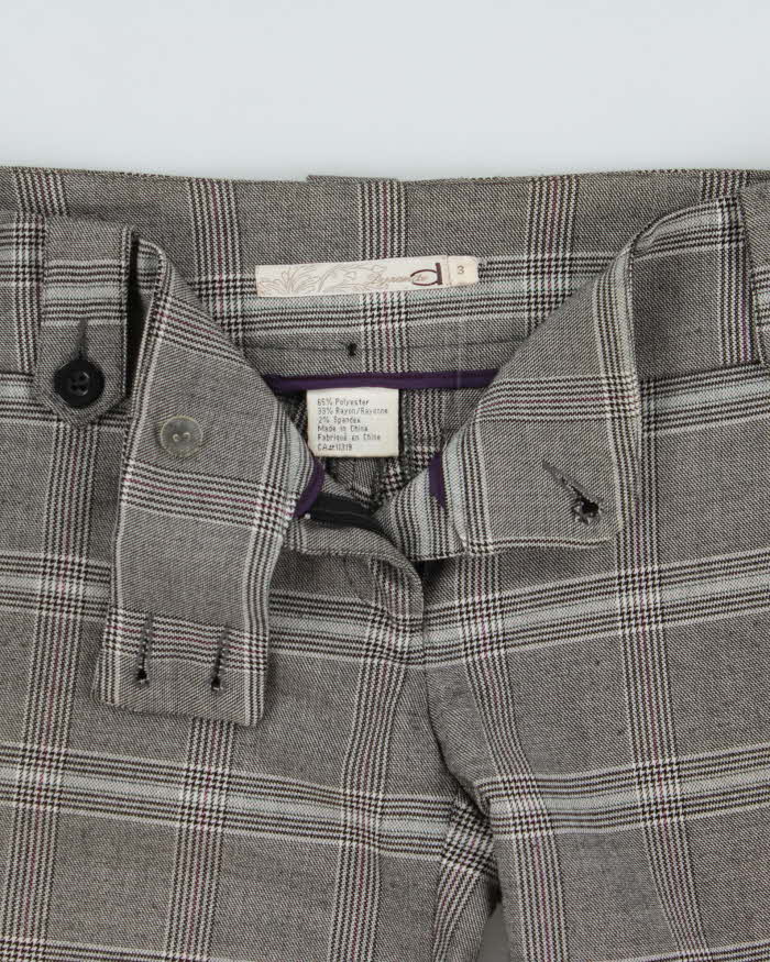 Vintage Y2k 2000s Dynamite Checked Capri Trousers - S