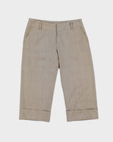 Vintage Y2k 2000s RW&amp;Co Checked Capri Trousers - S