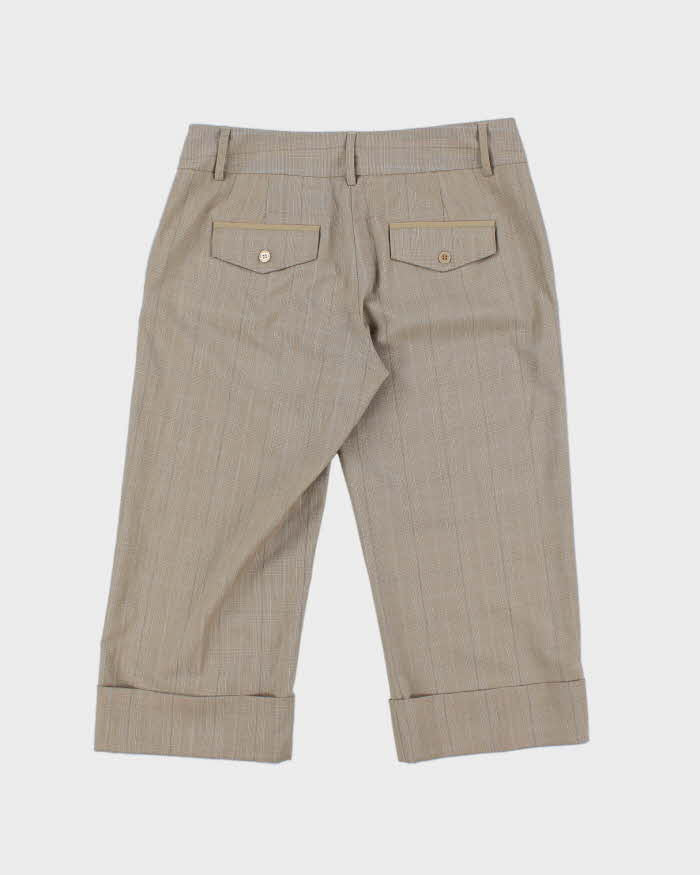 Vintage Y2k 2000s RW&Co Checked Capri Trousers - S