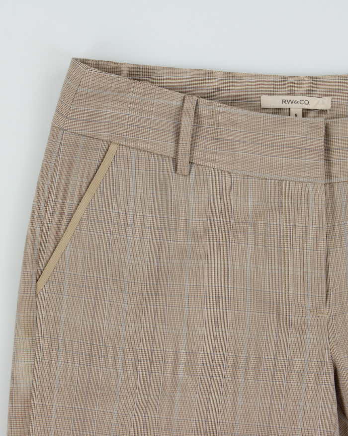 Vintage Y2k 2000s RW&Co Checked Capri Trousers - S