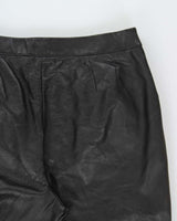 Vintage Y2K 00s Caslon Women's Lambskin Leather Mid-Rise Straight Leg Trousers - W30 L32