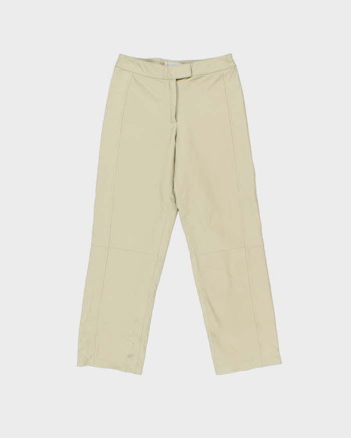 Vintage Y2K 00s Chadwick's Mid-Rise Leather Straight Leg Trousers - W27 L28