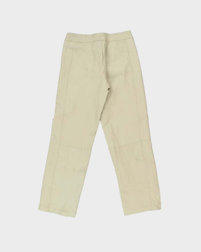 Vintage Y2K 00s Chadwick's Mid-Rise Leather Straight Leg Trousers - W27 L28