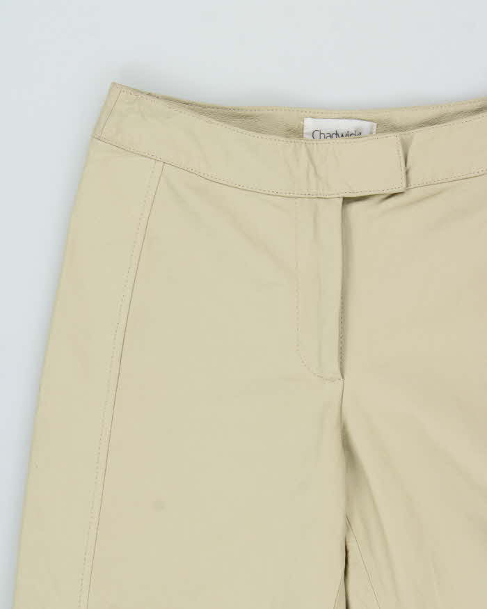 Vintage Y2K 00s Chadwick's Mid-Rise Leather Straight Leg Trousers - W27 L28
