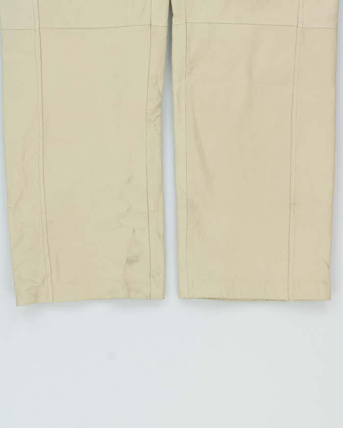 Vintage Y2K 00s Chadwick's Mid-Rise Leather Straight Leg Trousers - W27 L28
