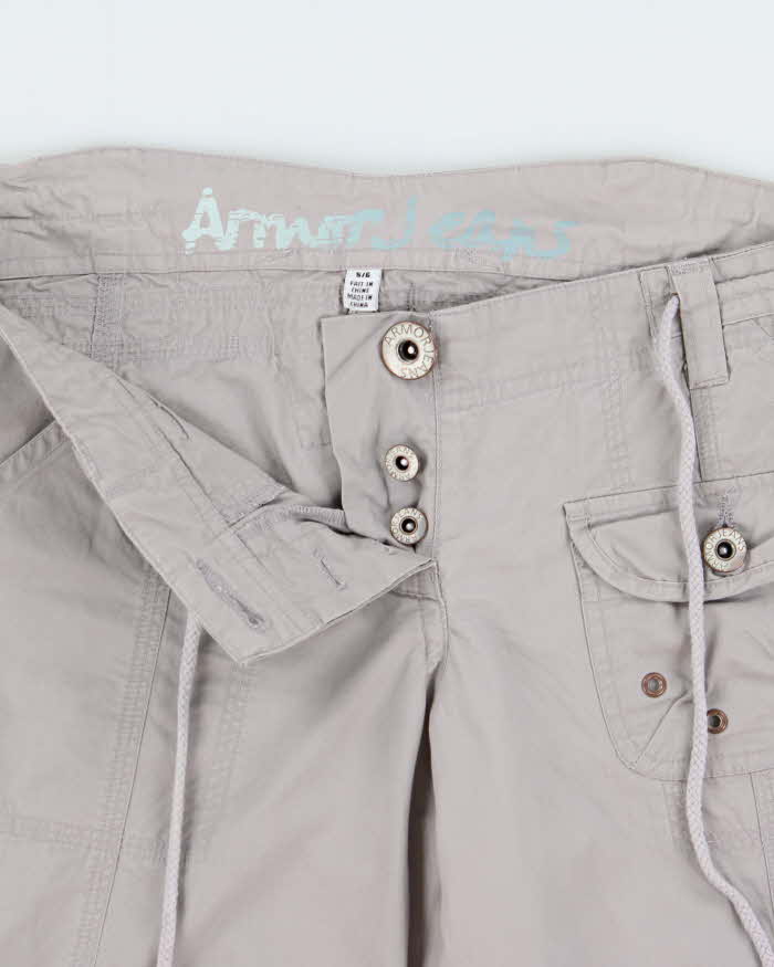 Vintage Y2k 2000s Armor Jeans Cargo Capri Trousers - W32