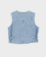 Vintage Jordache Denim Waistcoat - L